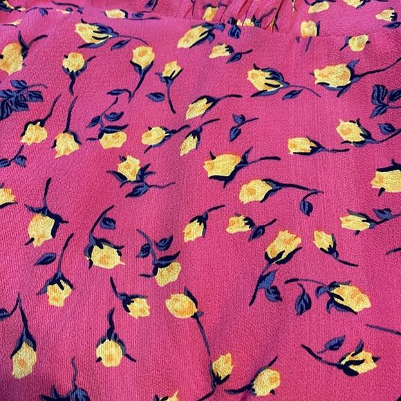 Betsey Johnson Pink Dress with Yellow Flowers Women's Size 14W - Picture 3 of 5